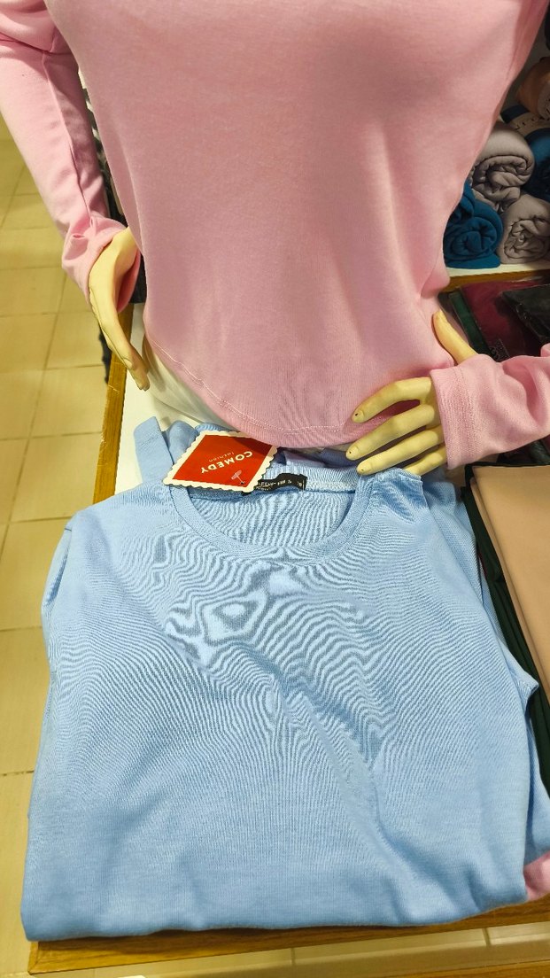 Pembe Uzun Kollu Kısa Kesim Kadın Sweatshirt - Görsel 2