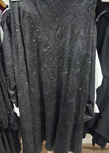 Siyah Düğmeli Uzun Kollu Rahat Gömlek ve etek - Görsel 2