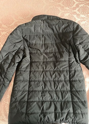 Siyah Düğmeli Kadın Midi Kaban - Görsel 3