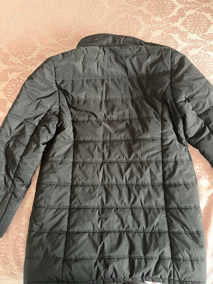 Siyah Düğmeli Kadın Midi Kaban - Görsel 3