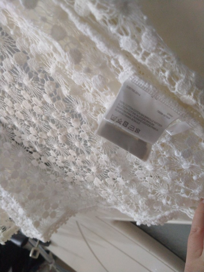 Dantel İşlemeli Beyaz Bohem hırka - Görsel 3