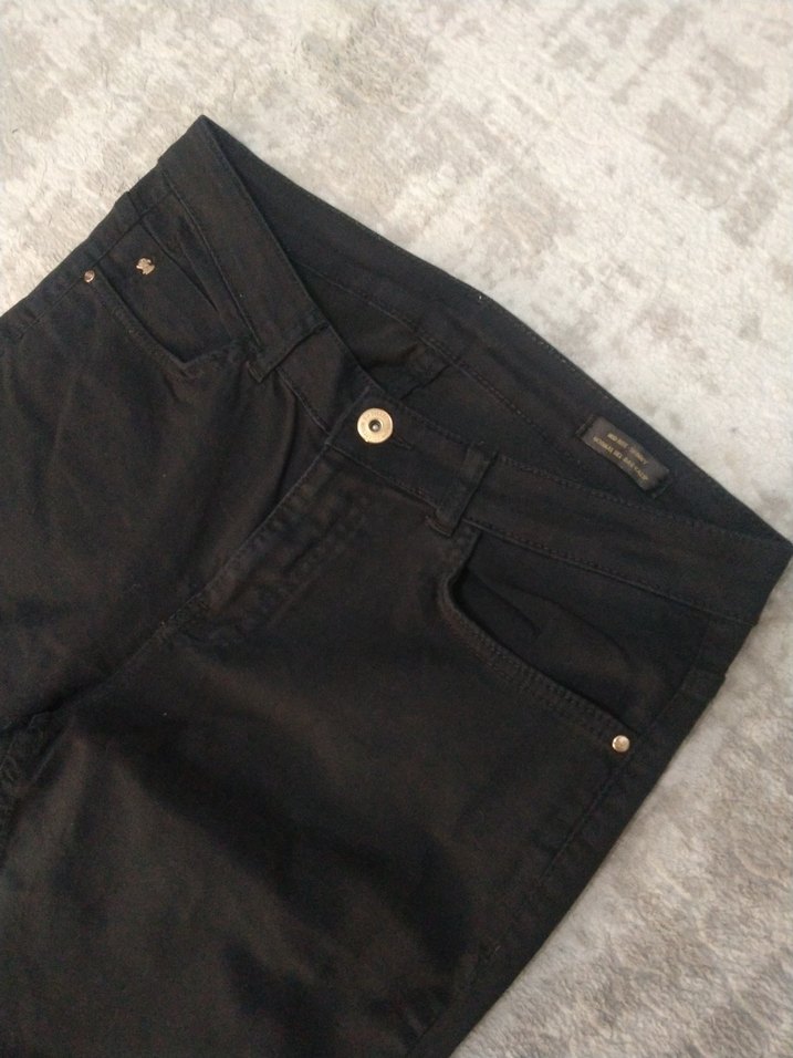 Siyah Kadın Strech Pantolon - Görsel 5