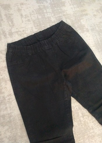 Kadın Siyah Denim Kumaş Pantolon - Görsel 3