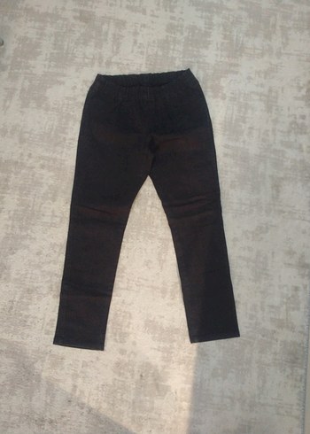 Kadın Siyah Denim Kumaş Pantolon - Görsel 4