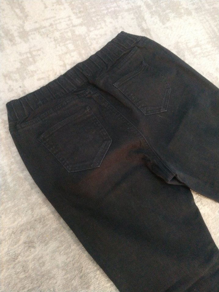 Kadın Siyah Denim Kumaş Pantolon - Görsel 2