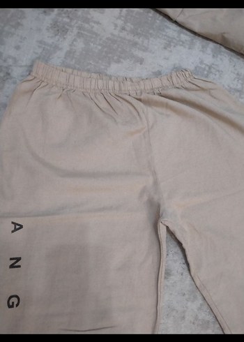 Kadın Bej Kapüşonlu Fermuarlı Eşofman Takımı - Görsel 4