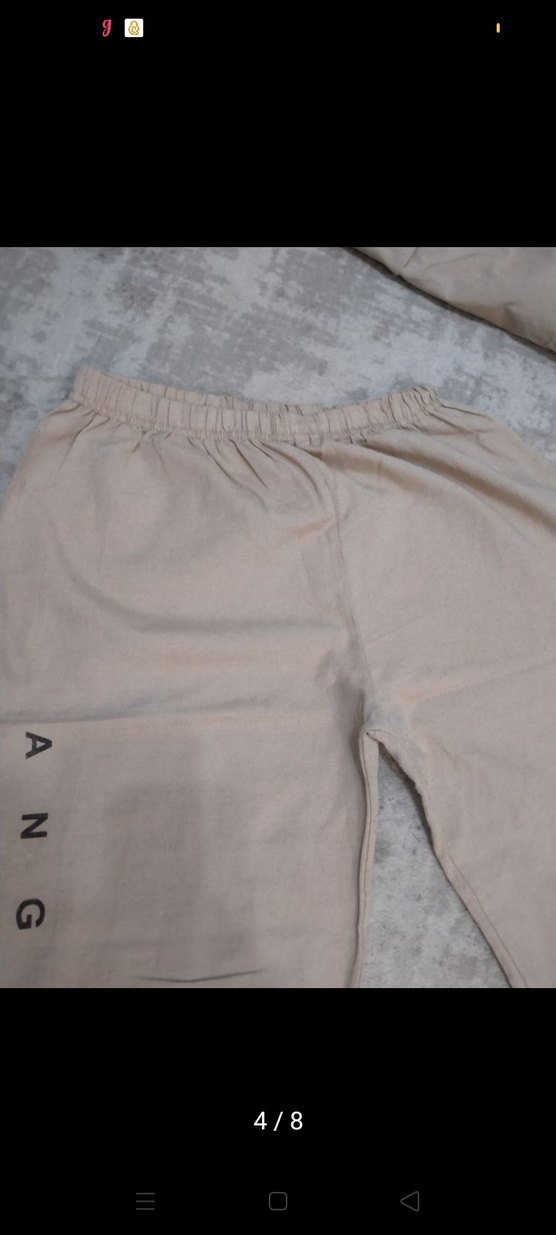 Kadın Bej Kapüşonlu Fermuarlı Eşofman Takımı - Görsel 4