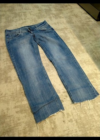 Gri Tonlu Mavi Kadın Denim Pantolon - Görsel 2