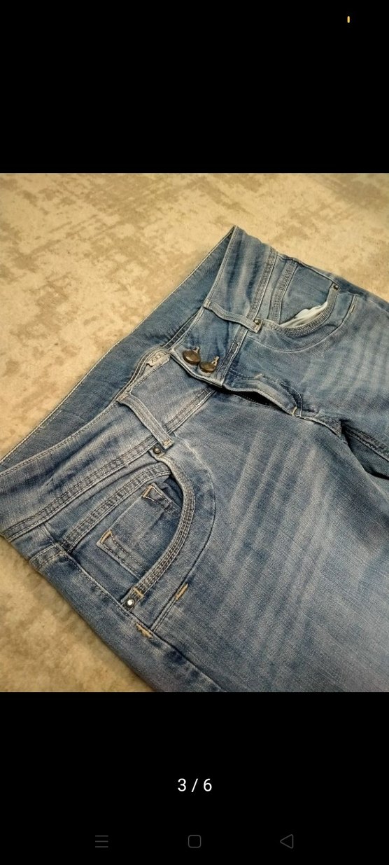 Gri Tonlu Mavi Kadın Denim Pantolon - Görsel 3