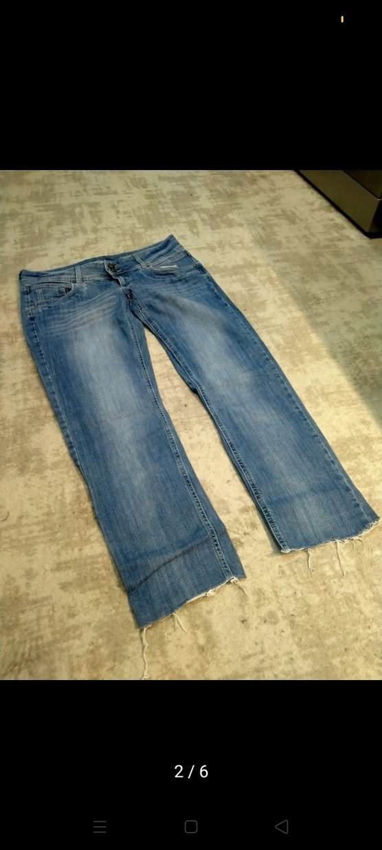 Gri Tonlu Mavi Kadın Denim Pantolon - Görsel 2