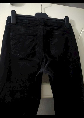 Defacto Siyah Kadın Kadife Pantolon - Görsel 5