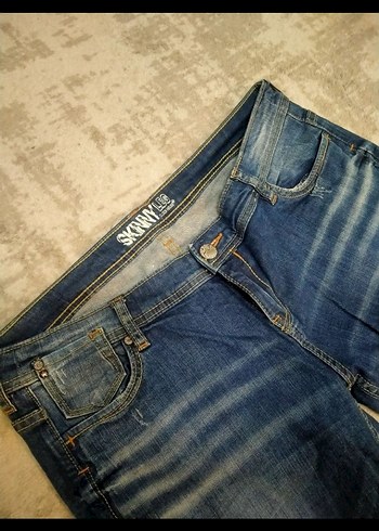 Kadın Mavi Skinny Denim Pantolon - Görsel 3