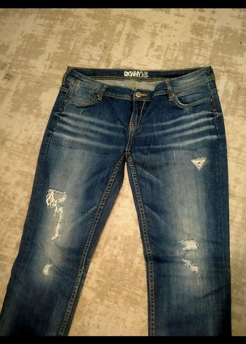Kadın Mavi Skinny Denim Pantolon - Görsel 2