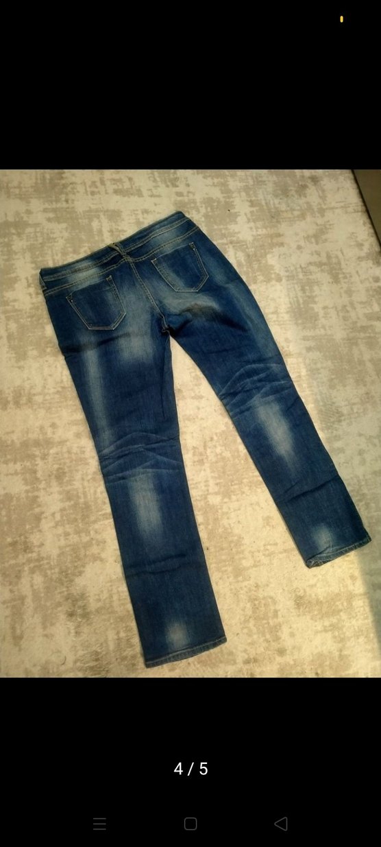 Kadın Mavi Skinny Denim Pantolon - Görsel 4