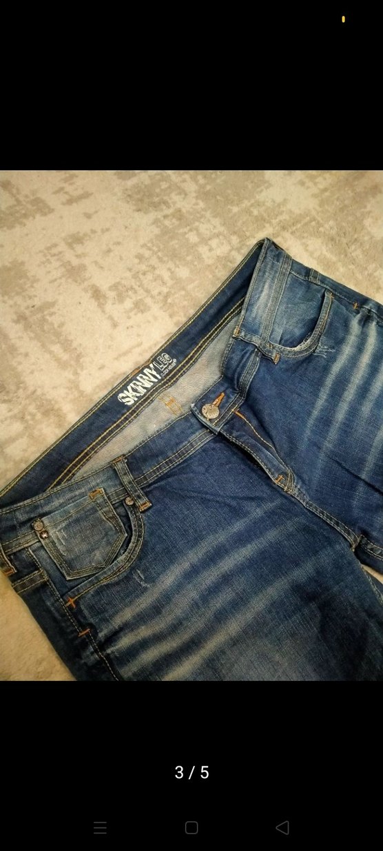 Kadın Mavi Skinny Denim Pantolon - Görsel 3