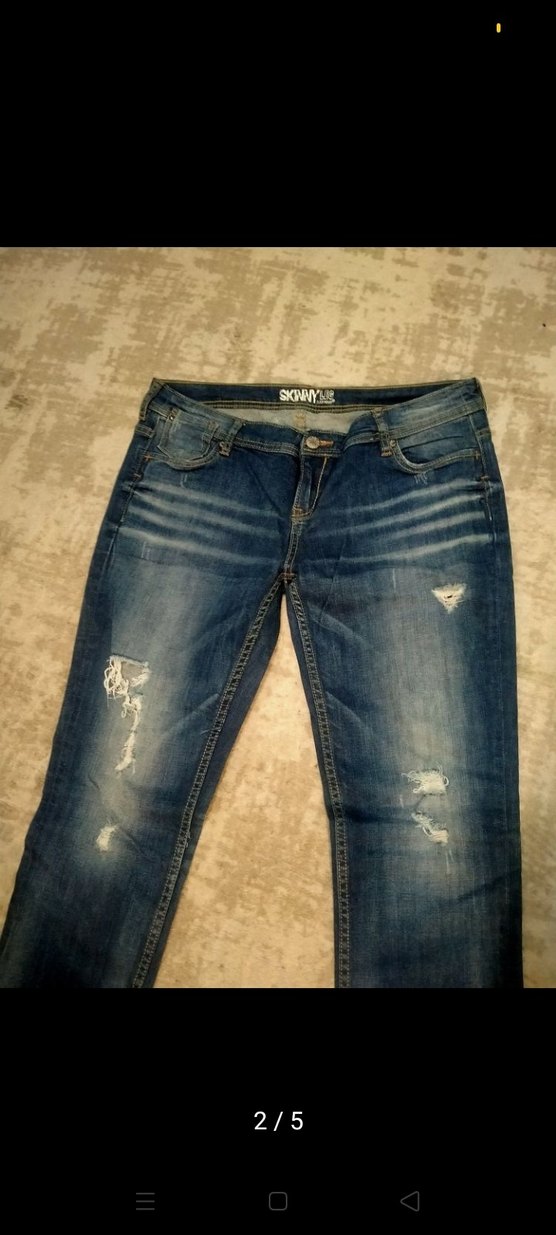 Kadın Mavi Skinny Denim Pantolon - Görsel 2