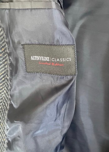 Düğmeli Gri Erkek Midi Yün Kaban - Görsel 4