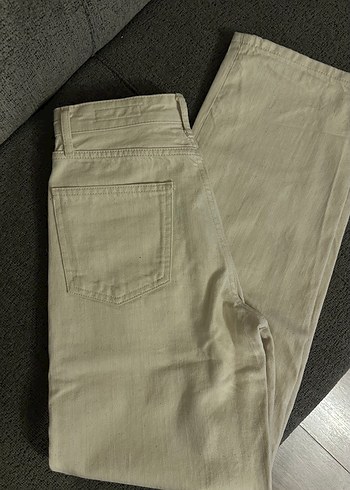 Bej ZW Wide Leg Yüksek Bel - Görsel 3