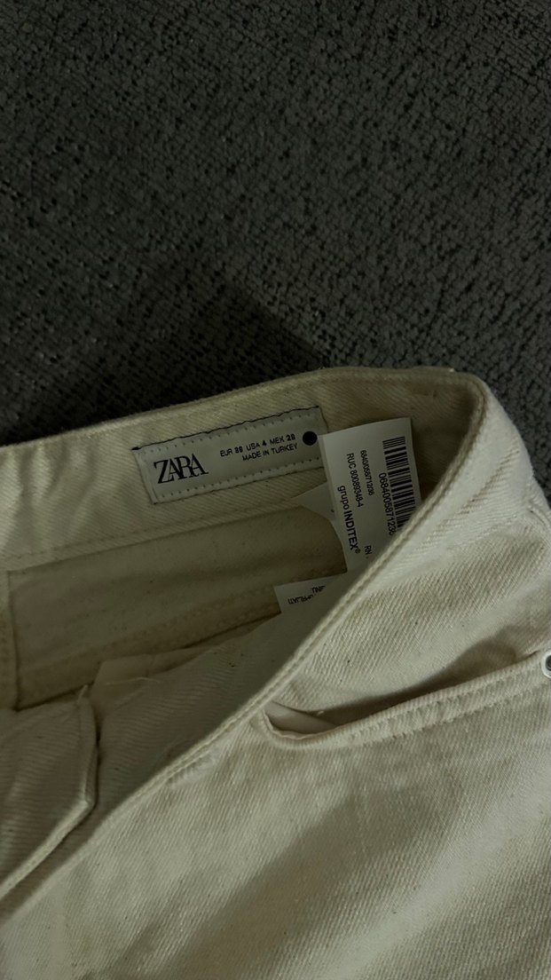 Bej ZW Wide Leg Yüksek Bel - Görsel 2