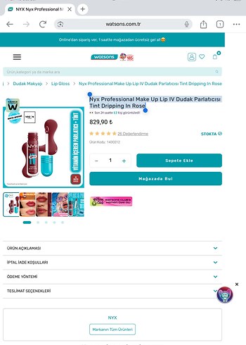 Nyx lip iv - Görsel 3