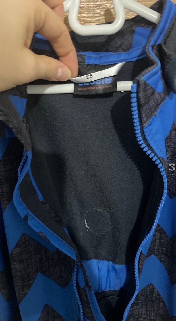 Erkek Bebek Mavi Bağlama Desenli Tulum - Görsel 2