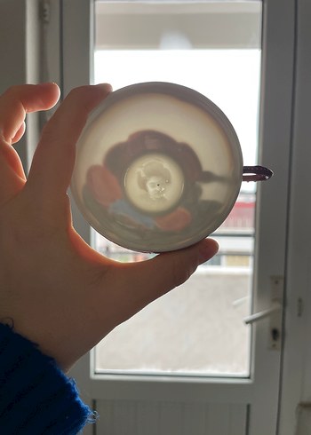 Altın İşlemeli Koyu Desenli Tabak ve Fincan Seti - Görsel 5