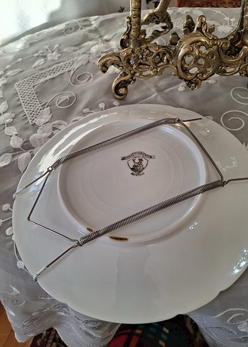 Pastel Renkli Beyaz Figürlü Dekoratif Tabak - Görsel 5