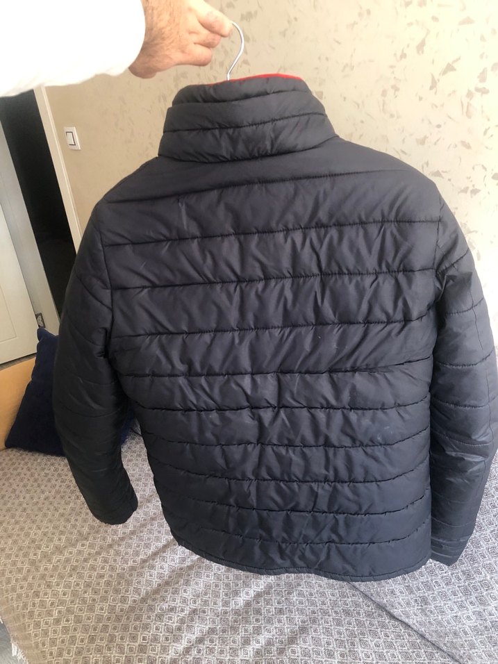 Erkek Gri Fermuarlı Ceket - Görsel 2