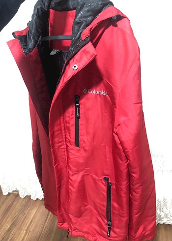 Columbia Erkek Kırmızı Kapüşonlu Kayak Montu - Görsel 4