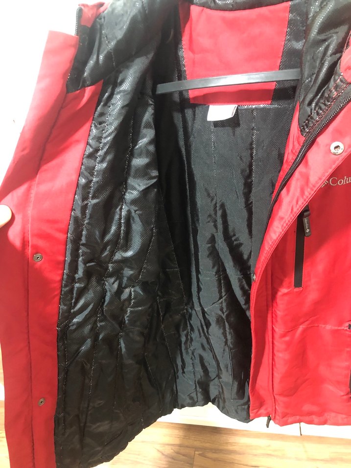 Columbia Erkek Kırmızı Kapüşonlu Kayak Montu - Görsel 3