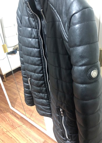 LOFT MARKA Siyah Deri Biker Ceket - Görsel 3