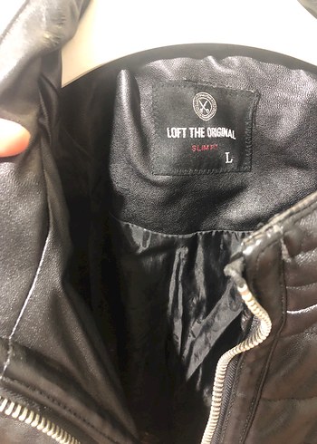 LOFT MARKA Siyah Deri Biker Ceket - Görsel 2