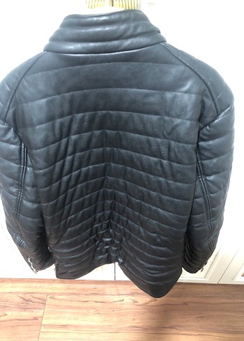 LOFT MARKA Siyah Deri Biker Ceket - Görsel 4