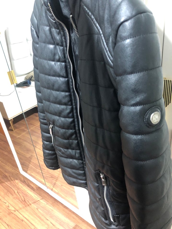 LOFT MARKA Siyah Deri Biker Ceket - Görsel 3