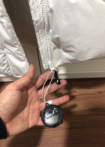 Beyaz Puff Mont Kadın Street Wear - Görsel 3