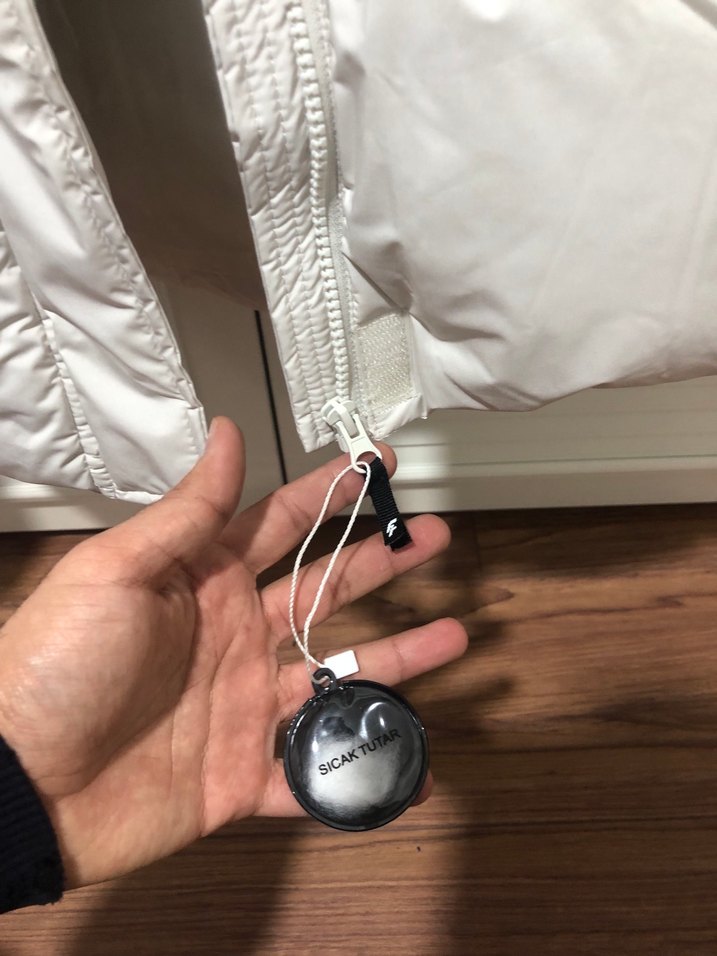 Beyaz Puff Mont Kadın Street Wear - Görsel 3