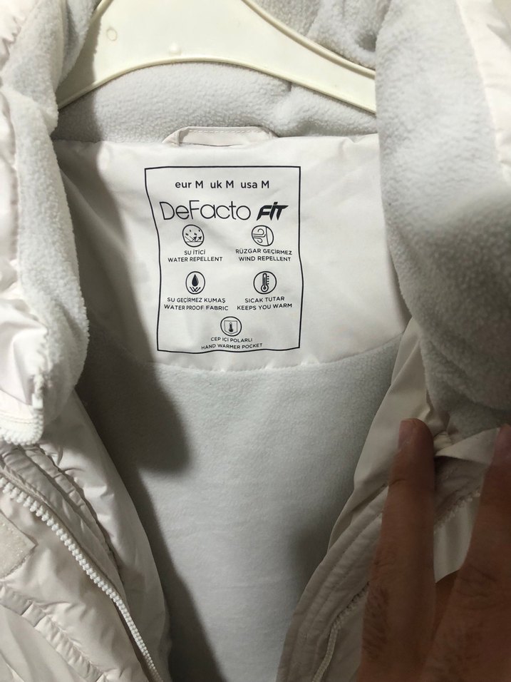 Beyaz Puff Mont Kadın Street Wear - Görsel 2