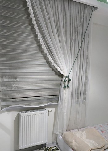 Beyaz  tül Perde - Görsel 2