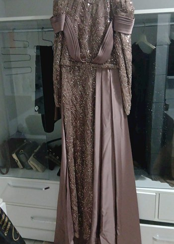 Düğün için tesettur  abiye Elbise - Görsel 2