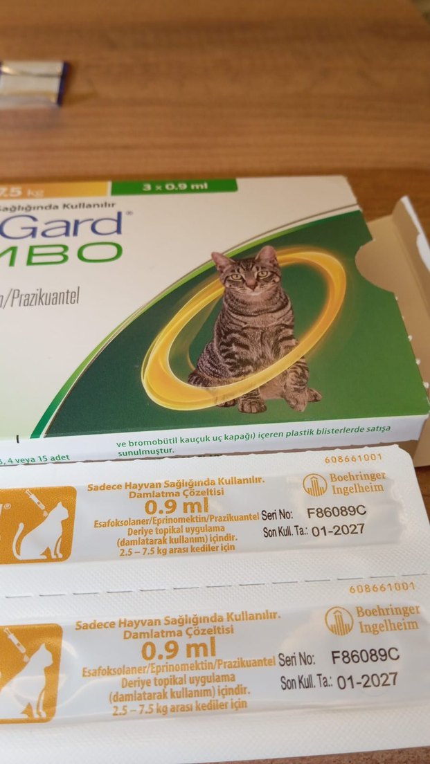 NexGard Combo Kedi Endektosit 3x0.9 ml - Görsel 2