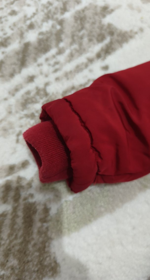 Bordo Kürklü Kız Çocuk Mont - Görsel 2