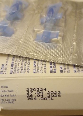 Fiproes Kedi Mavi Parazit İlacı 3x0.5 ml - Görsel 3