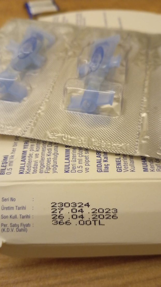 Fiproes Kedi Mavi Parazit İlacı 3x0.5 ml - Görsel 3