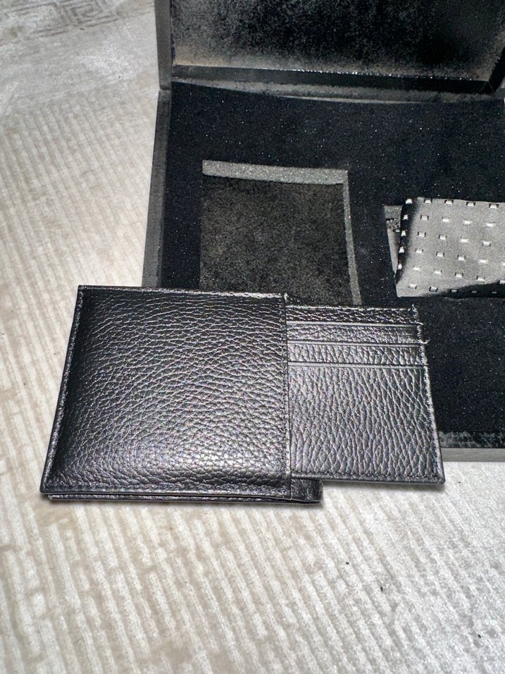 Deri Siyah Erkek Cüzdan ve Kartlık Seti - Görsel 3