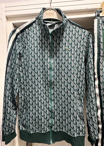 Yeşil desenli lacoste  erkek Eşofman Takımı - Görsel 2