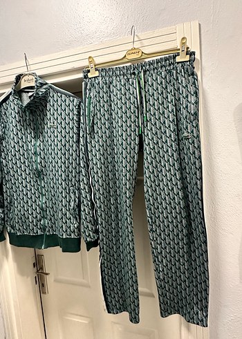 Yeşil desenli lacoste  erkek Eşofman Takımı - Görsel 3