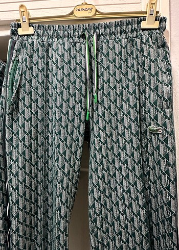 Yeşil desenli lacoste  erkek Eşofman Takımı - Görsel 6