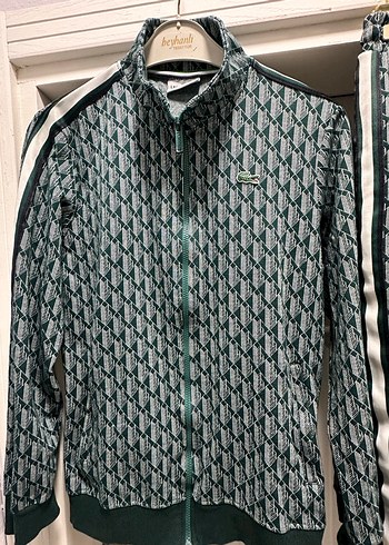 Yeşil desenli lacoste  erkek Eşofman Takımı - Görsel 5
