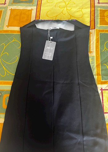 Jımmykey Desenli Uzun Straplez Kadın Elbise - Görsel 2