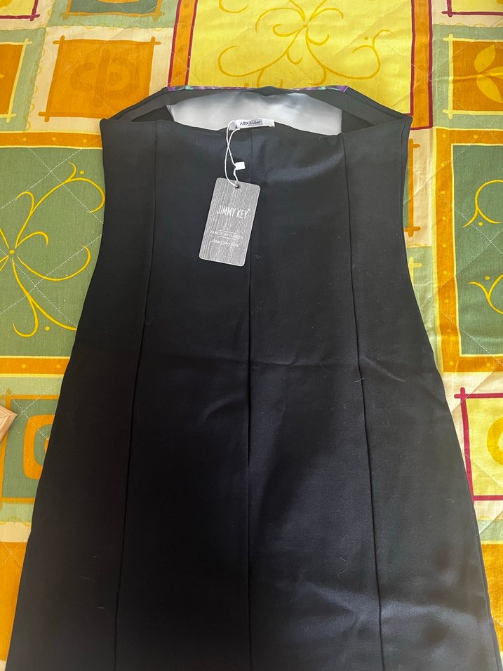 Jımmykey Desenli Uzun Straplez Kadın Elbise - Görsel 2